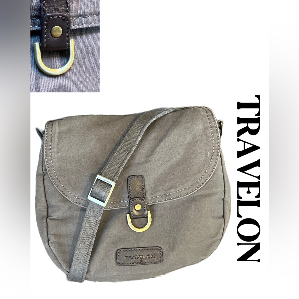 Travelon Taupe Messenger Bag